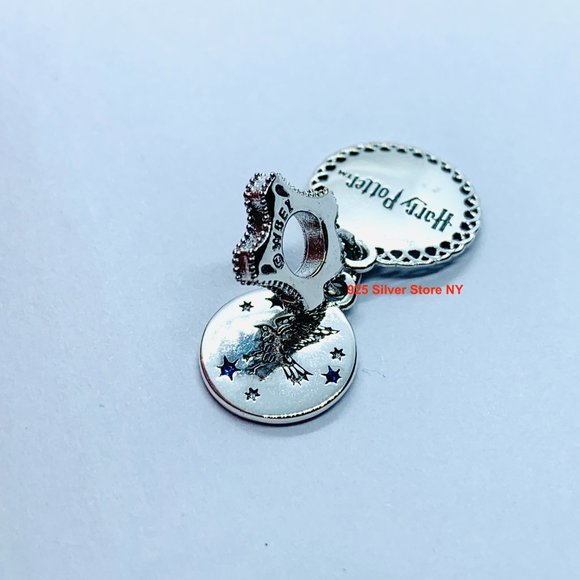 NEW Authentic Pandora RAVENCLAW BLUE STONE Dangle - Picture 2 of 4